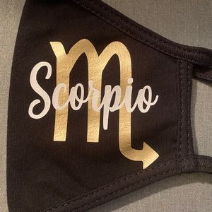 Zodiac sign face mask/Scorpio All signs available